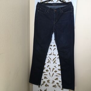 Lucky Brand Dark Blue Straight Leg Women's Jeans Size 14 /32 R. Brooke Straight.
